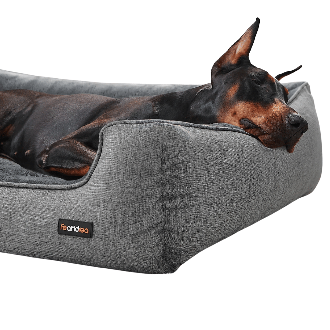 XXL Dog Bed with Supportive Raised Edges & Washable Cover for Large Dogs 4