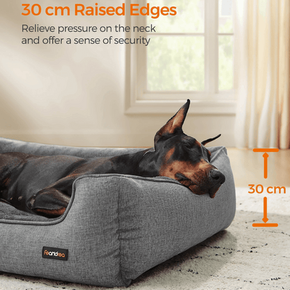 XXL Dog Bed with Supportive Raised Edges & Washable Cover for Large Dogs 5