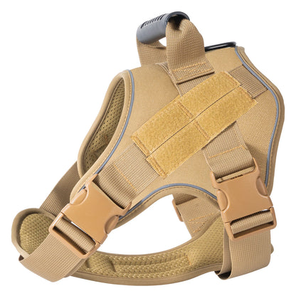 Military-Style Tactical Dog Training Vest with Sturdy Harness Handle 6